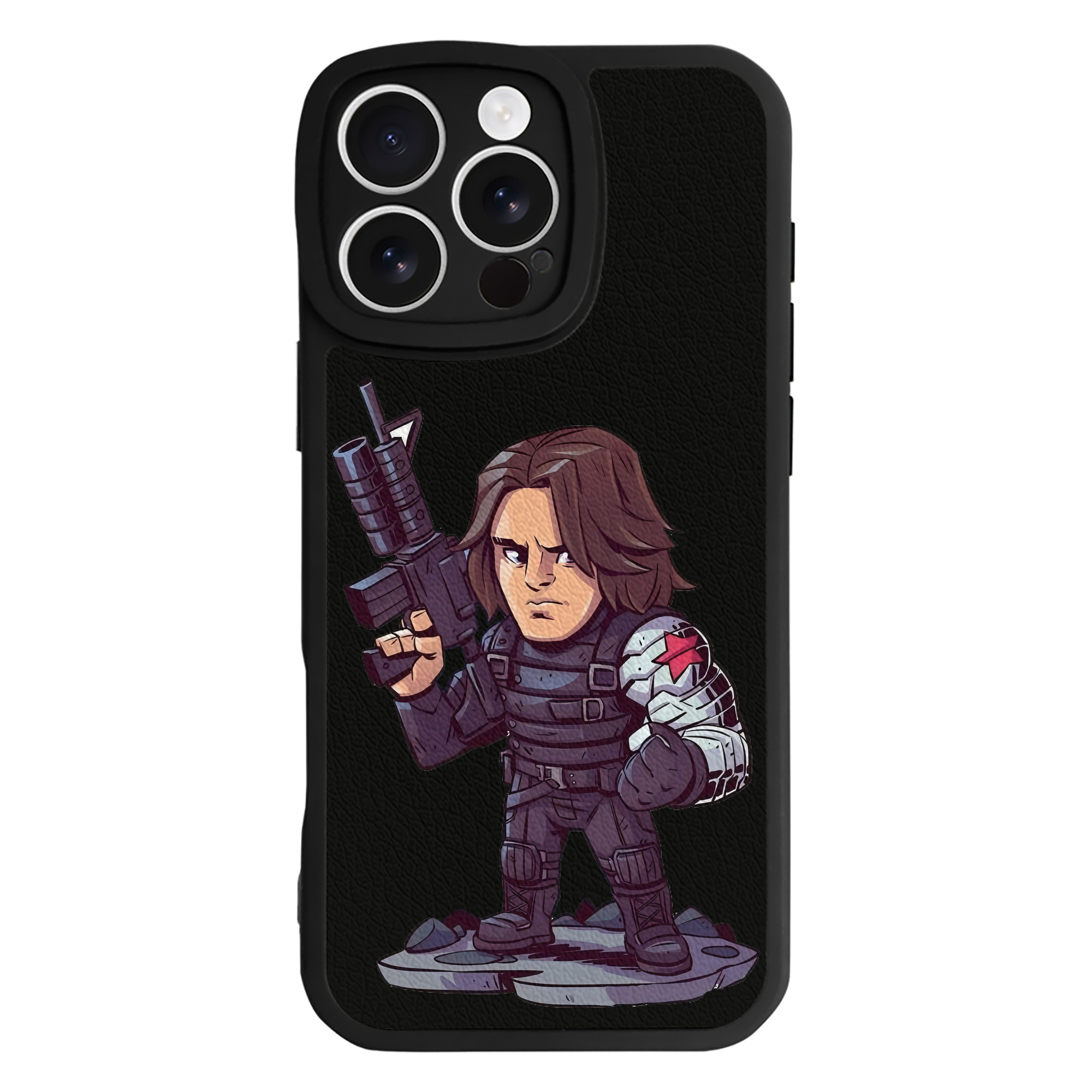 （画像用） アベンジャーズ The Avengers 【iPhone 16シリーズ対応】シリコンスマホケース（レザー調） 材質：シリコン